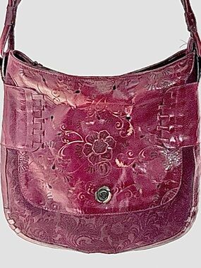 Velez Burgundy Leather Crossbody Bag - Columbia